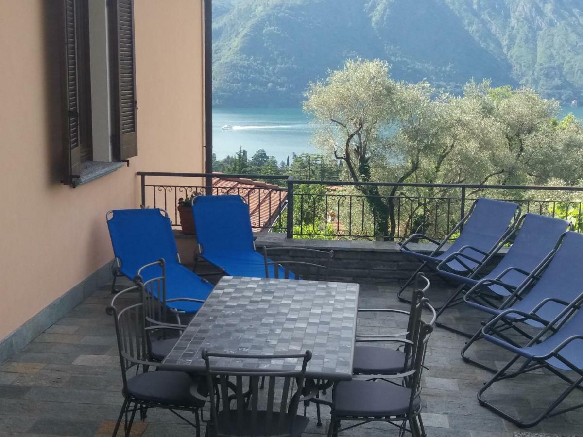 Casa Intignano - Appartamento Con Terrazzo Vista Lago เตรเมสโซ ภายนอก รูปภาพ